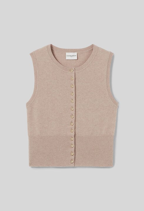Button-Up Knitted Top