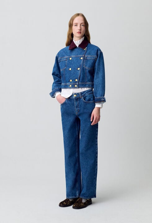 Denim Biker Jacket