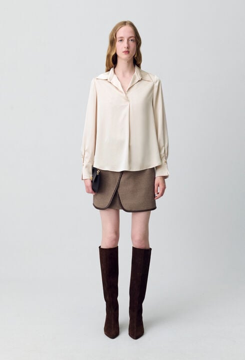 Floaty pleated blouse
