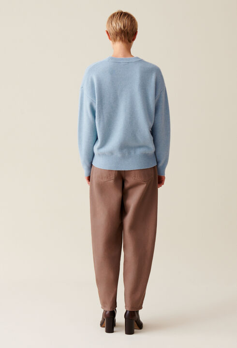 Pull cachemire broderie CP
