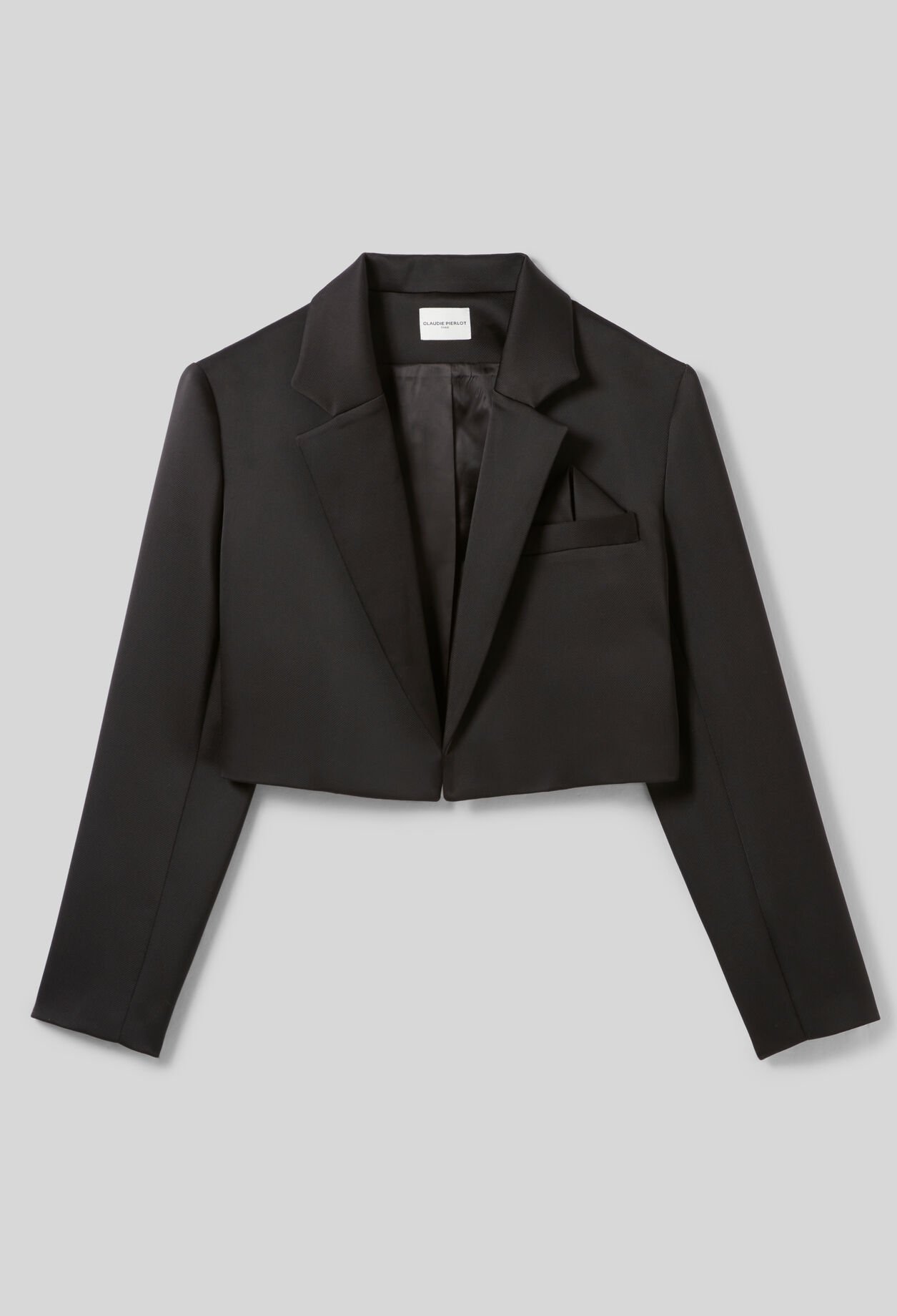 Tailored satin jacket