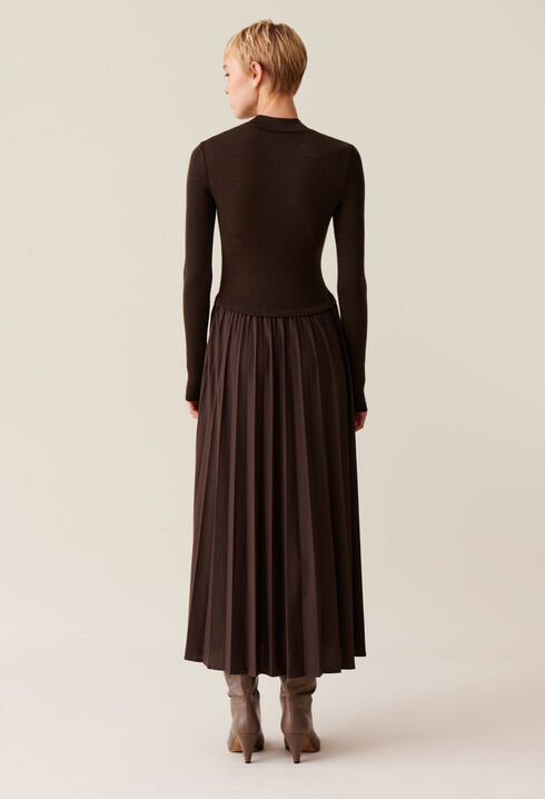 Twist-Strickkleid