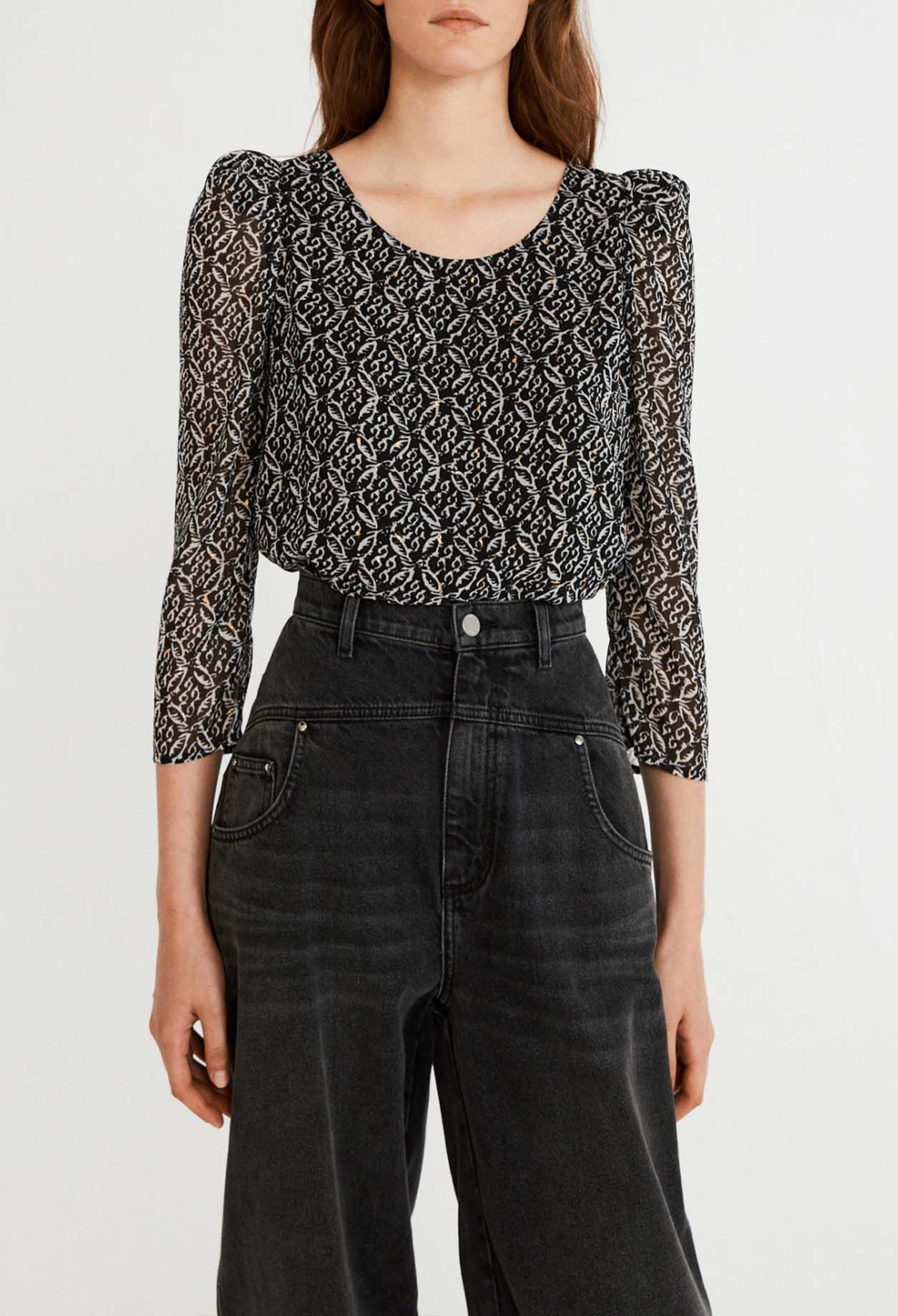 Blouse Banc fluide