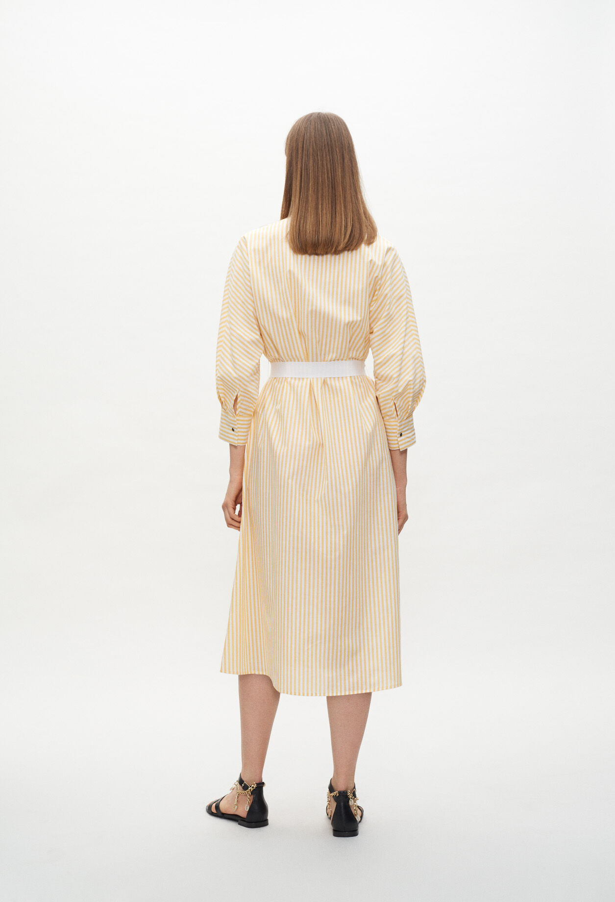 Robe chemise ceinturée