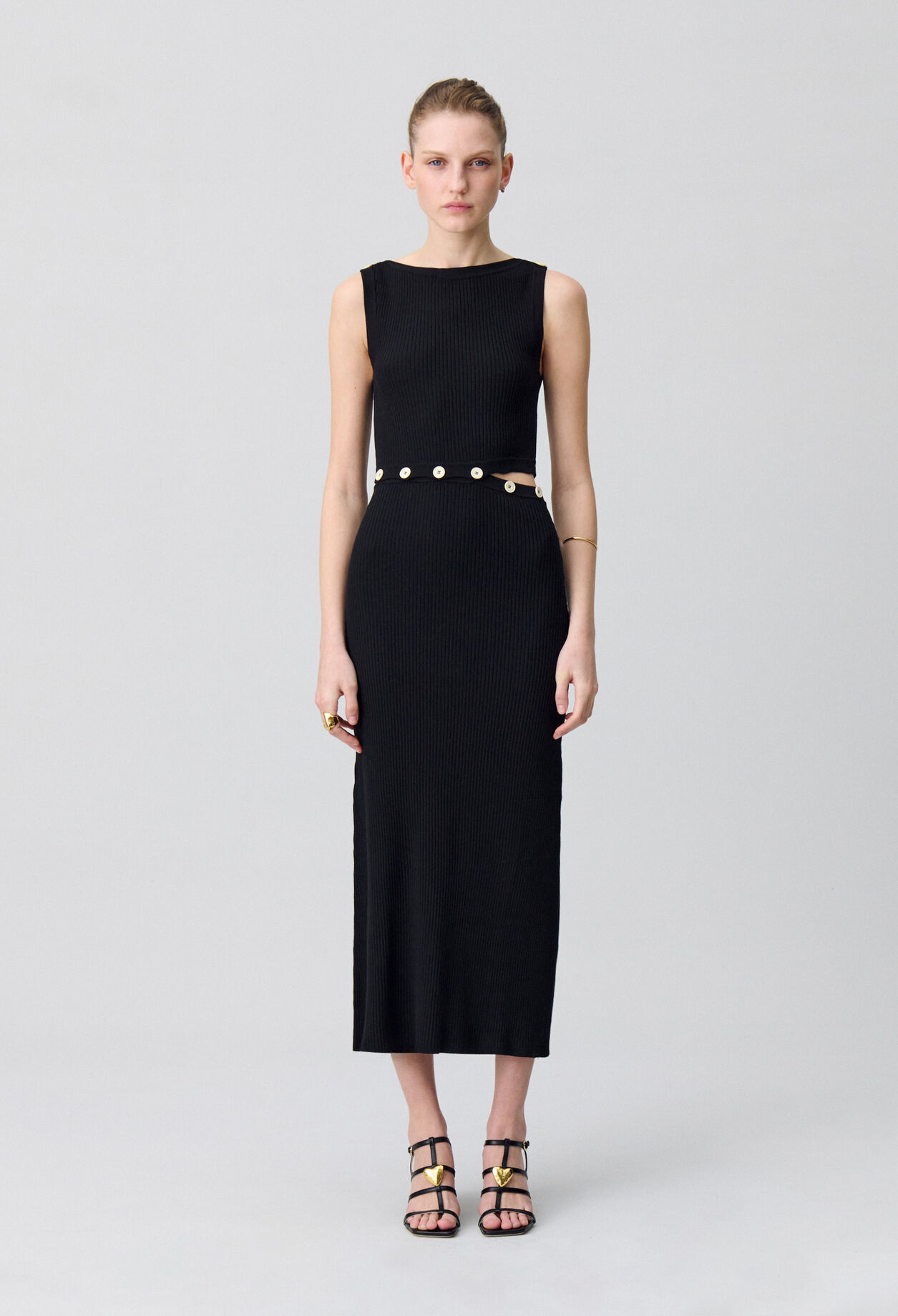 Mid-length knitted dress