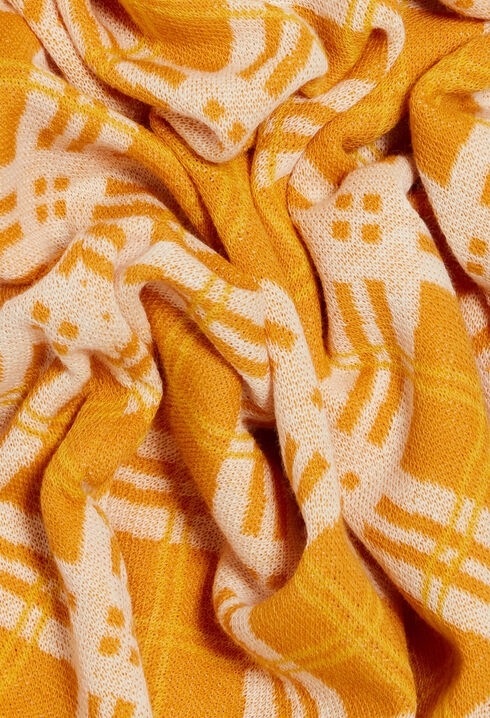Pull carreaux jaune
