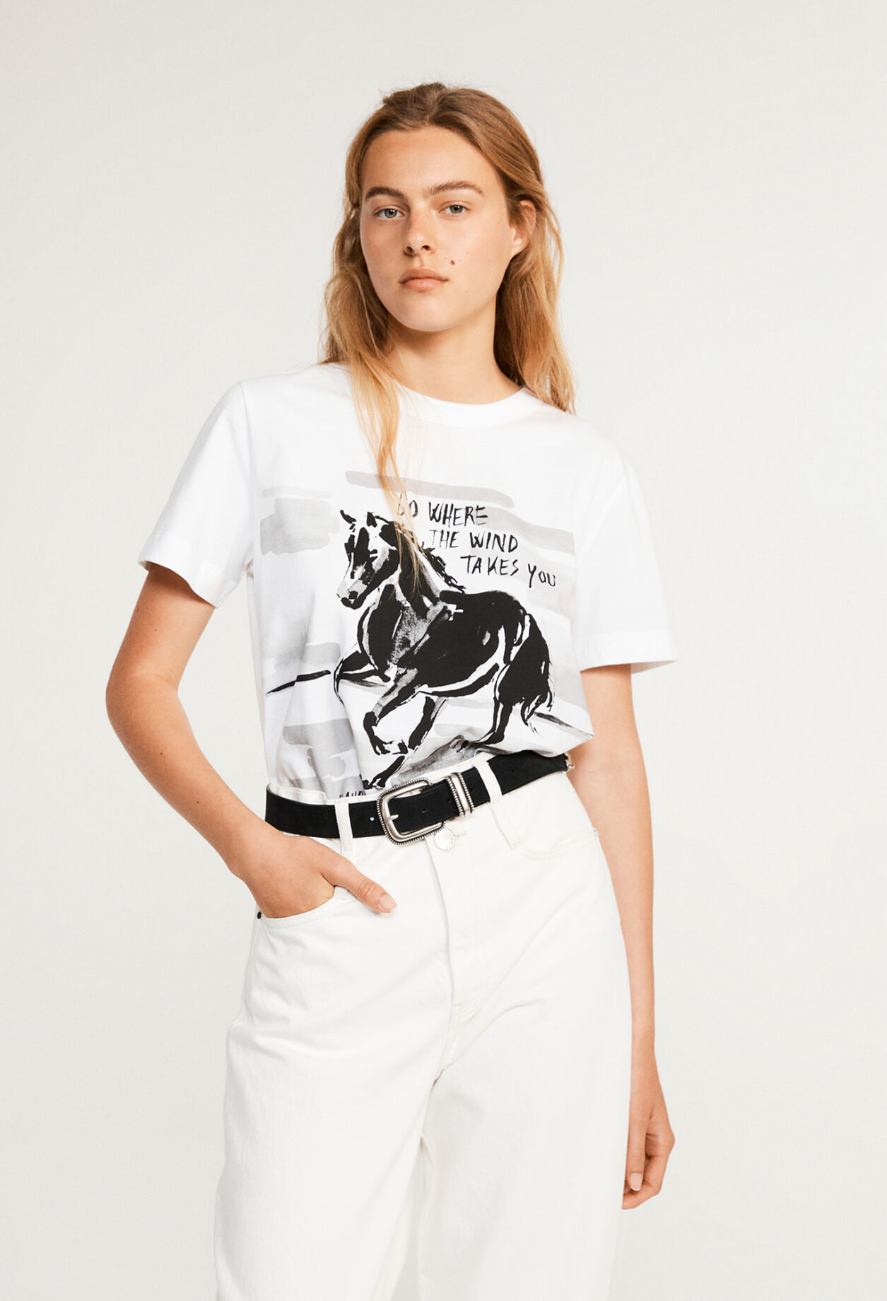 T-shirt imprimé en coton biologique
