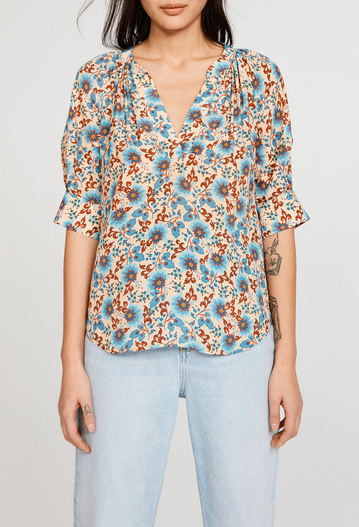 Blouse à manches courtes