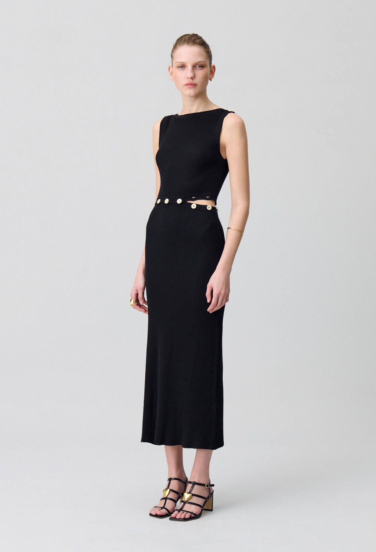 Mid-length knitted dress