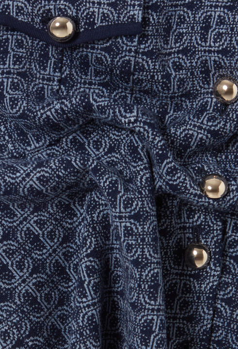 Marineblauer Monogrammrock