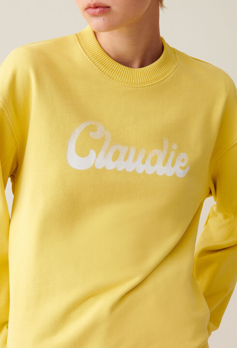 Sweatshirt ample imprimé Claudie