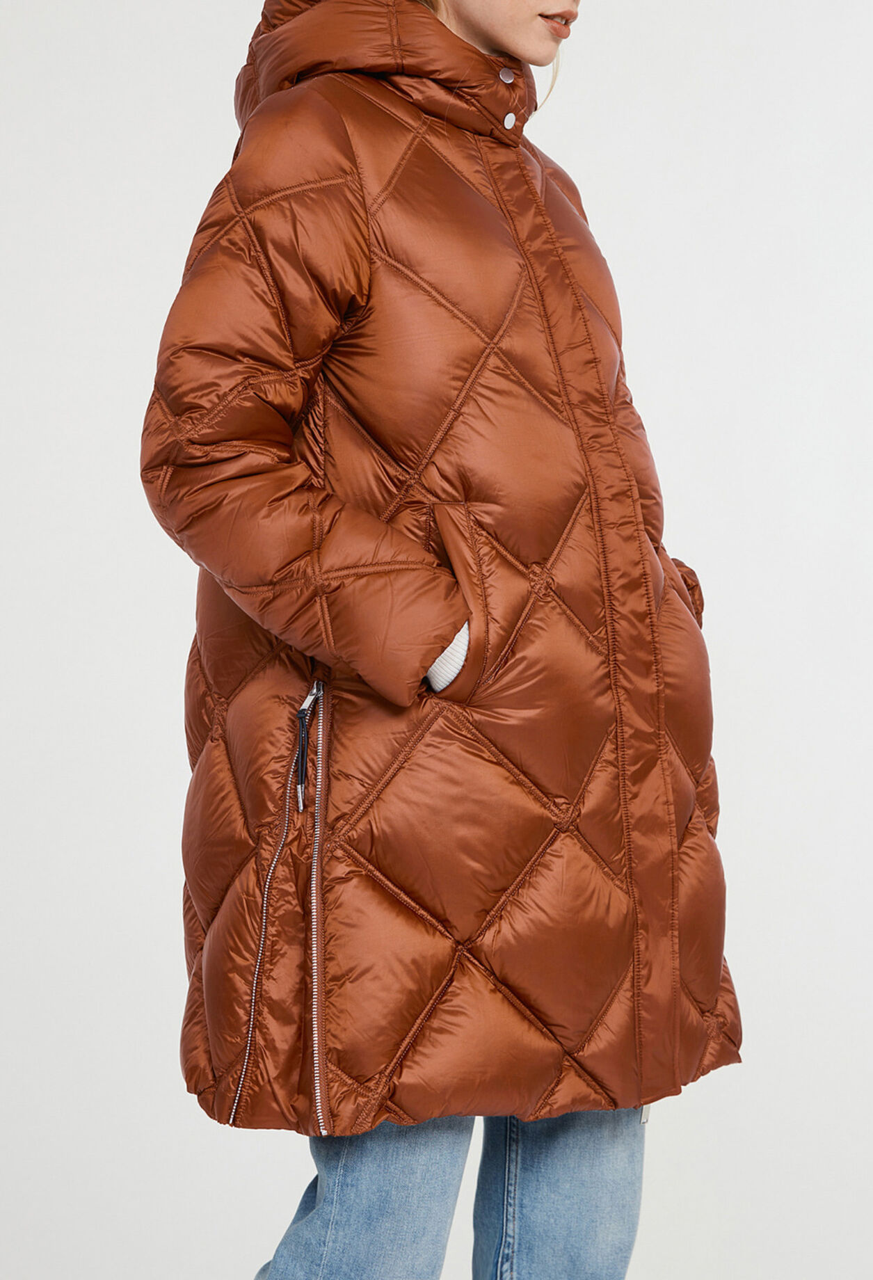 Halblange Daunenjacke