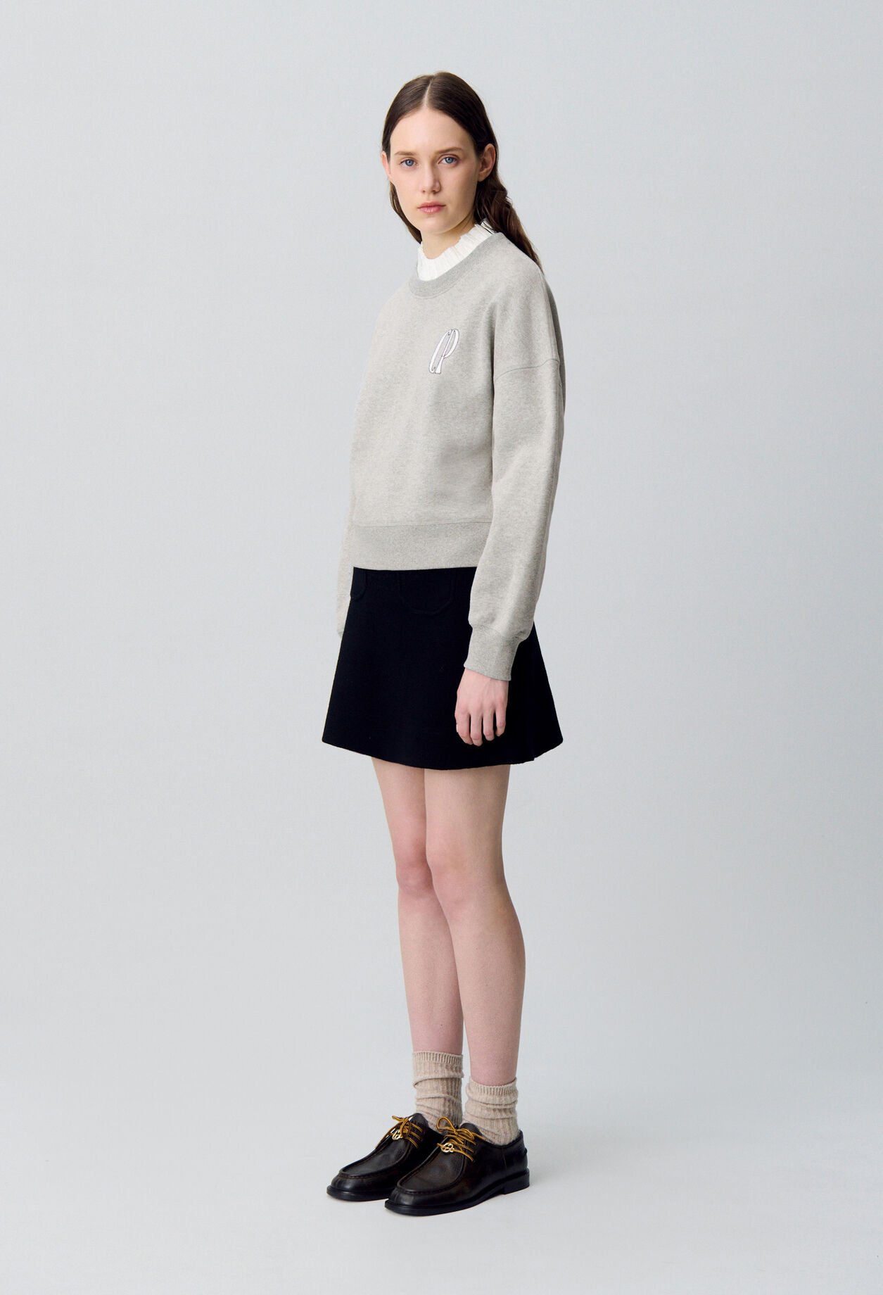 Sweatshirt mit Kragen