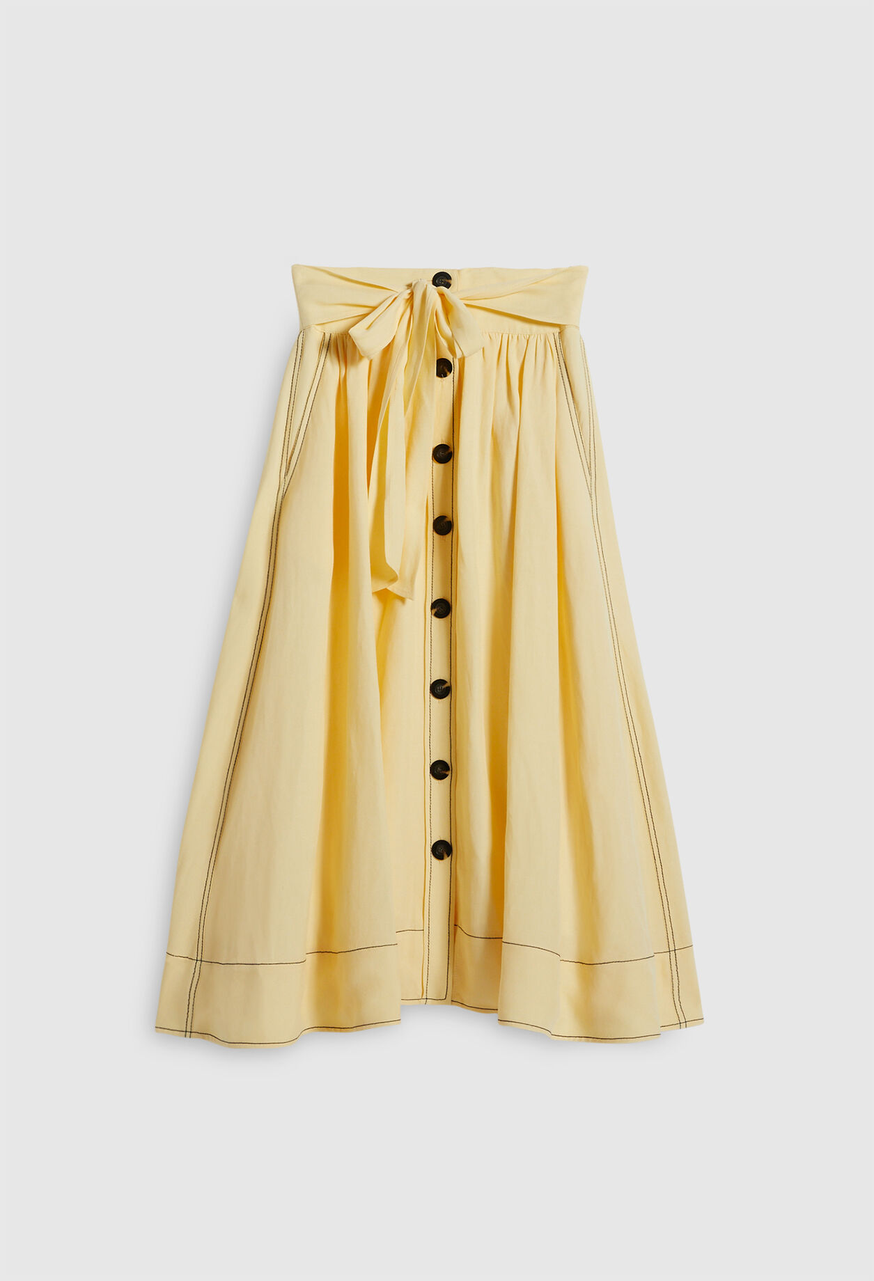 Long button-up skirt