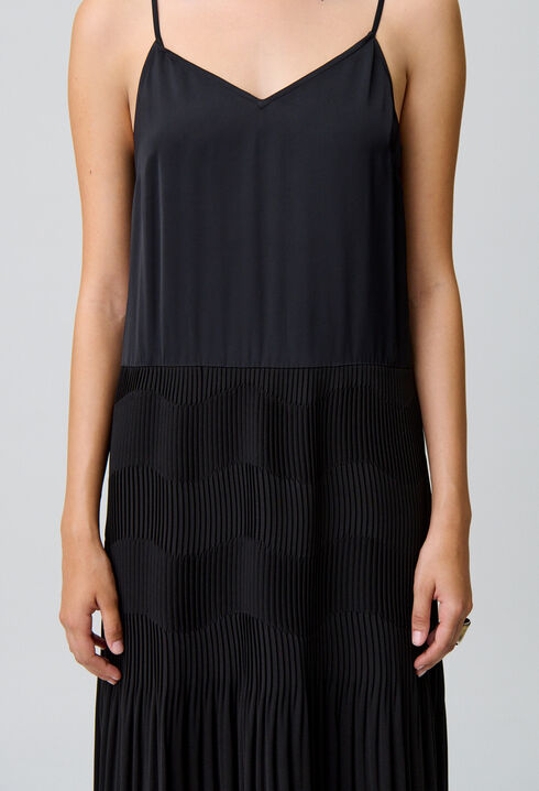 Robe longue bretelles fluide