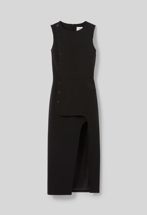 Langes schwarzes Kleid