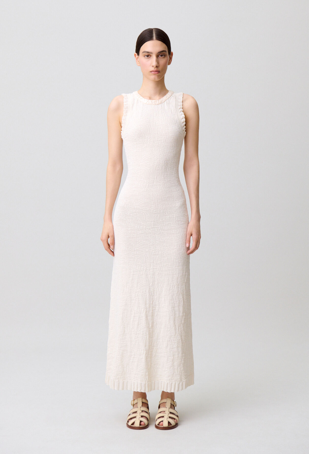 Robe longue maille