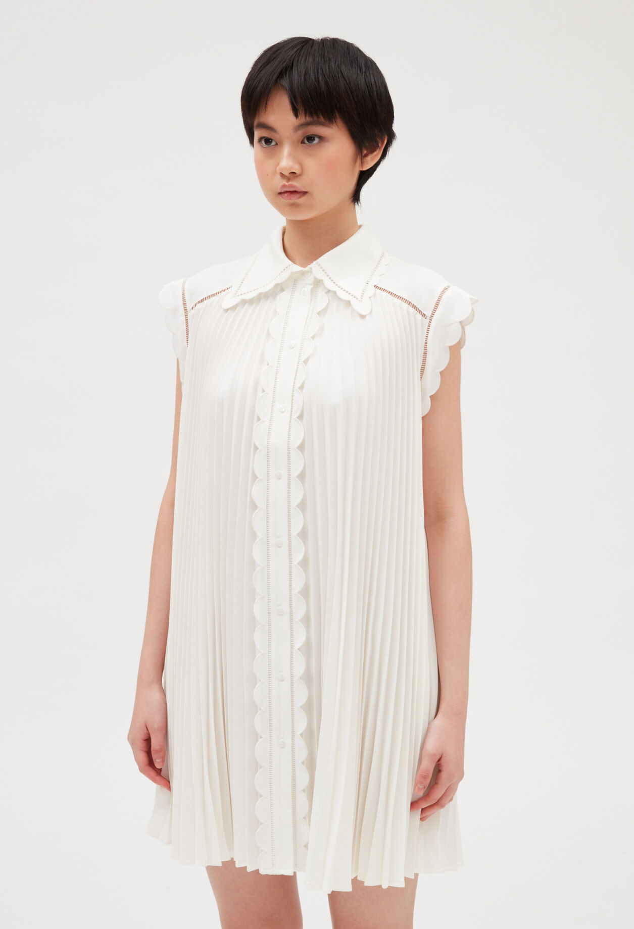 Robe courte plissee pour femme Claudie Pierlot