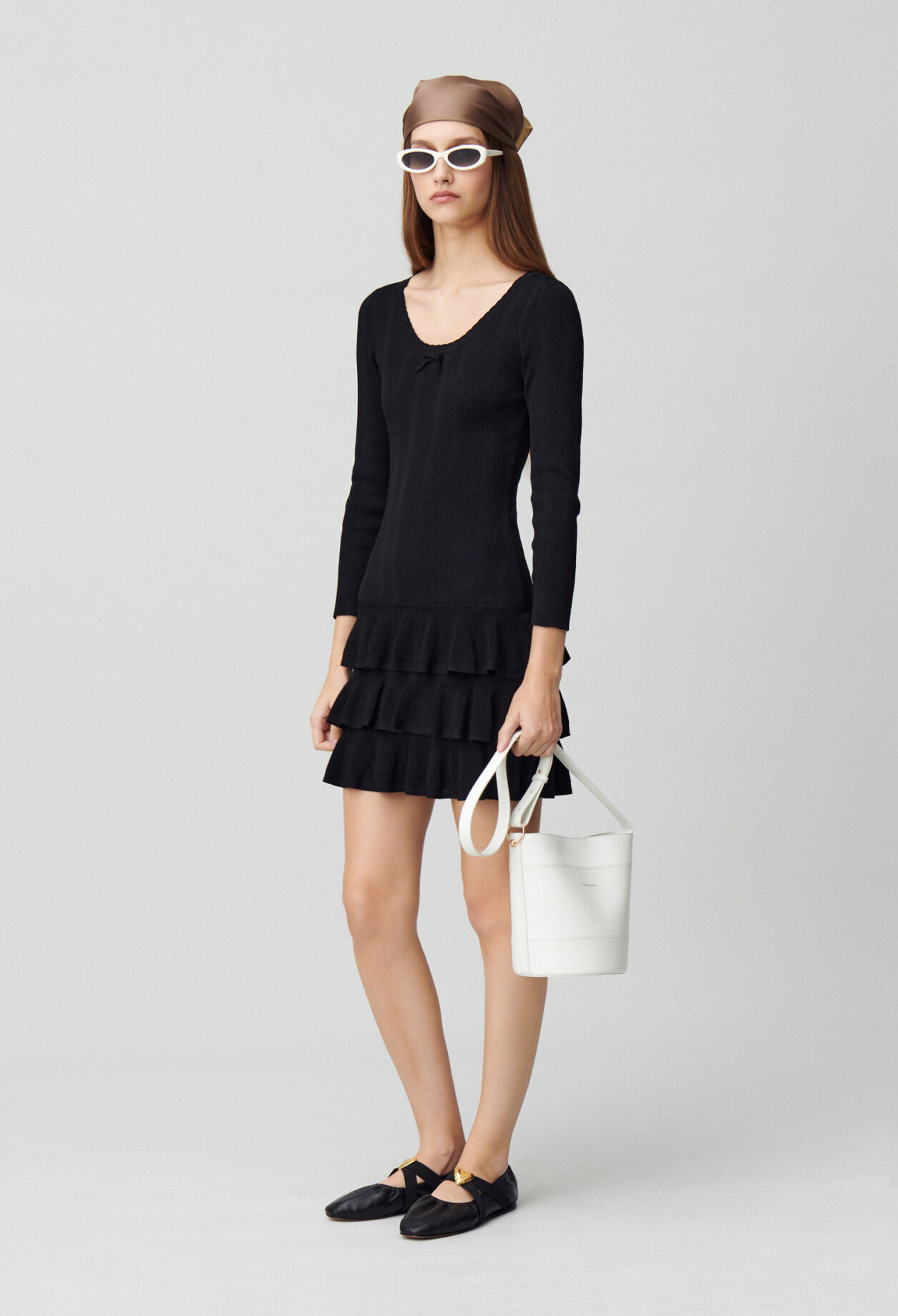 Robe courte maille fine