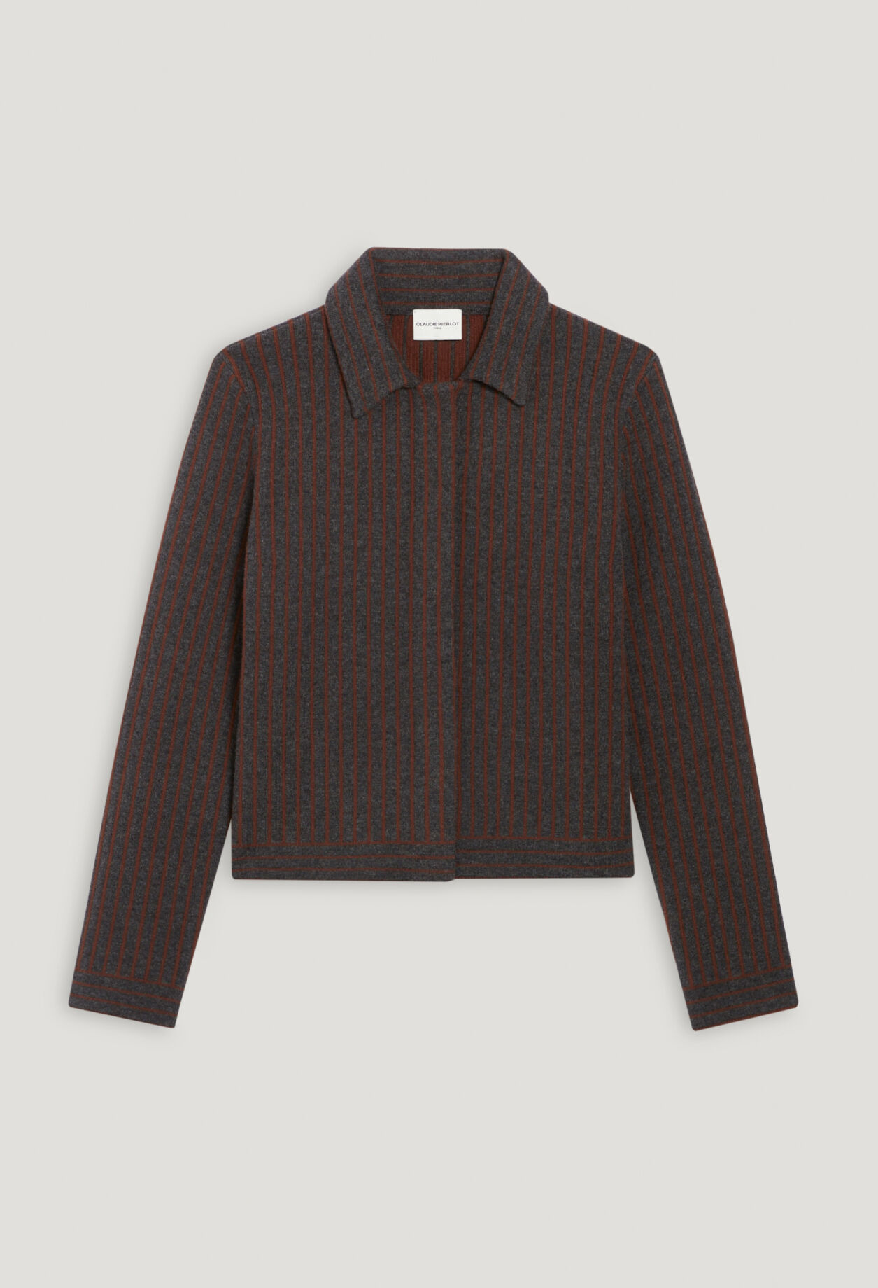 Gestreifter Strick-Cardigan 
