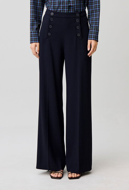 Pantalon &agrave; pont