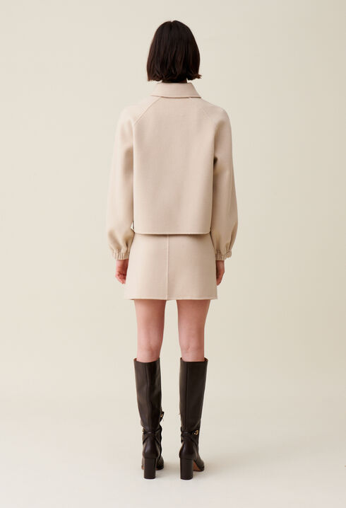 Veste courte col chemise