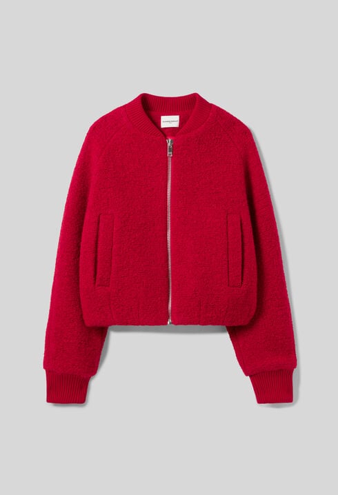 Kurze Teddy-Jacke