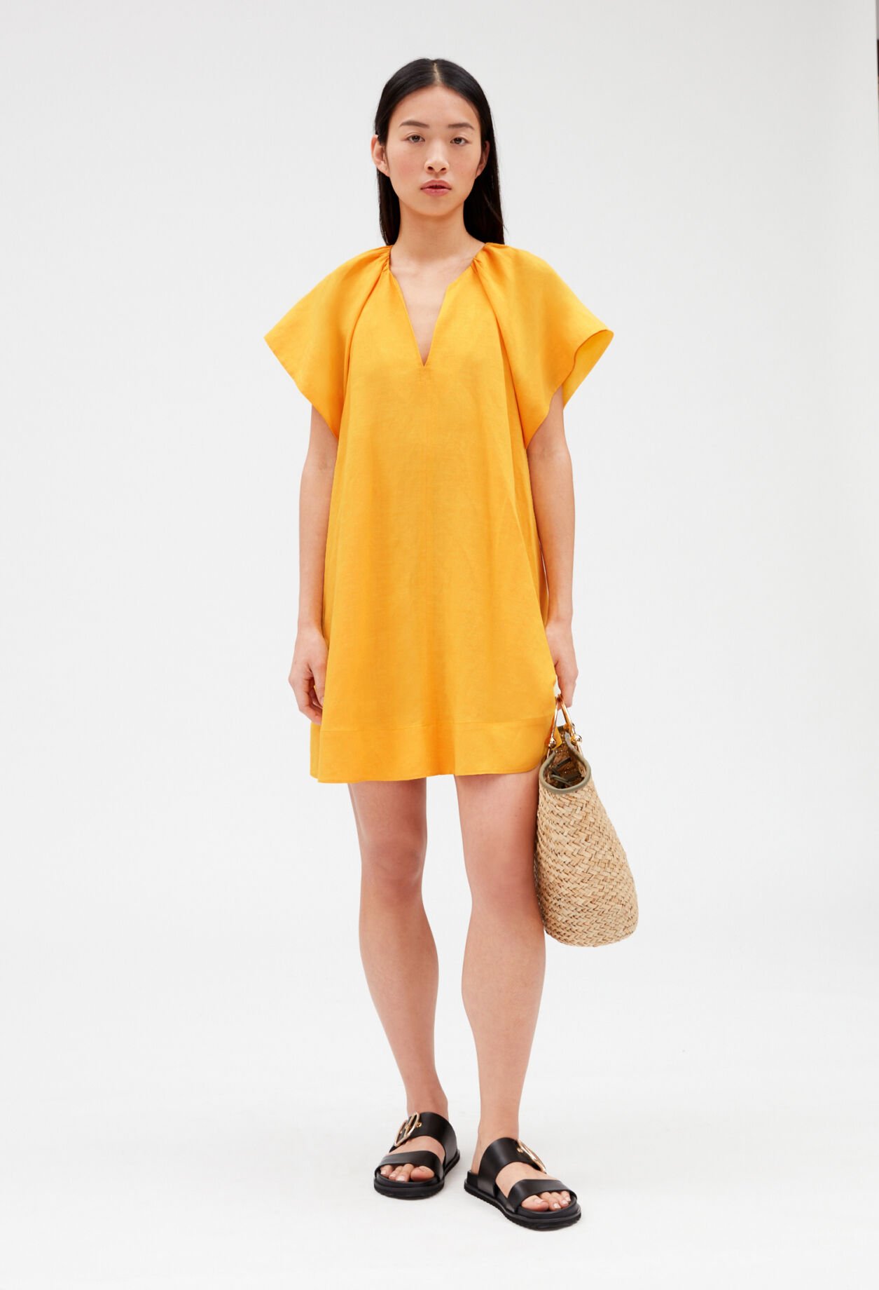 Short yellow dress