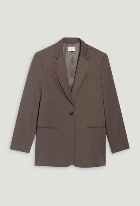 Mocha brown suit jacket