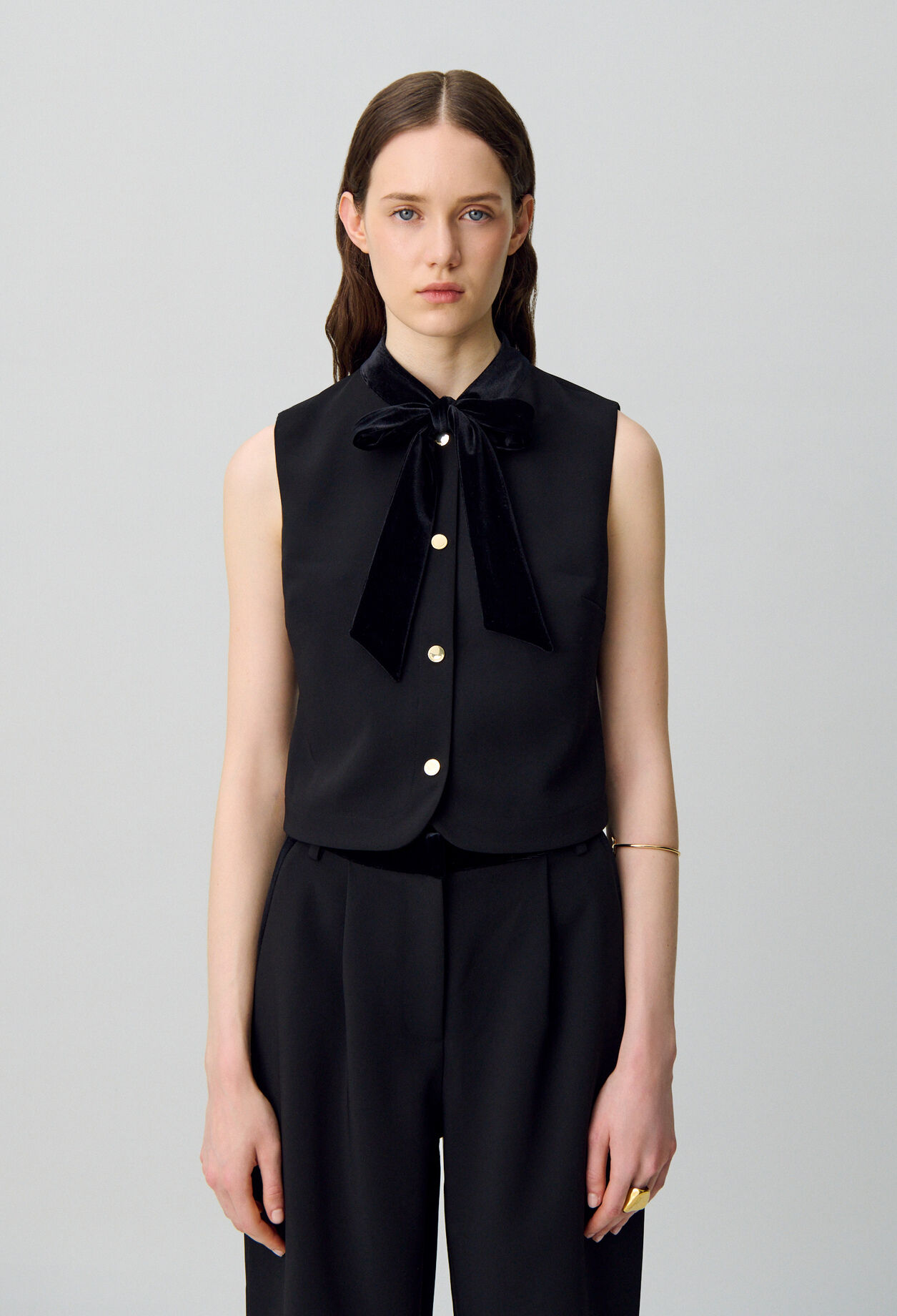 Blouse with Tie Neck
