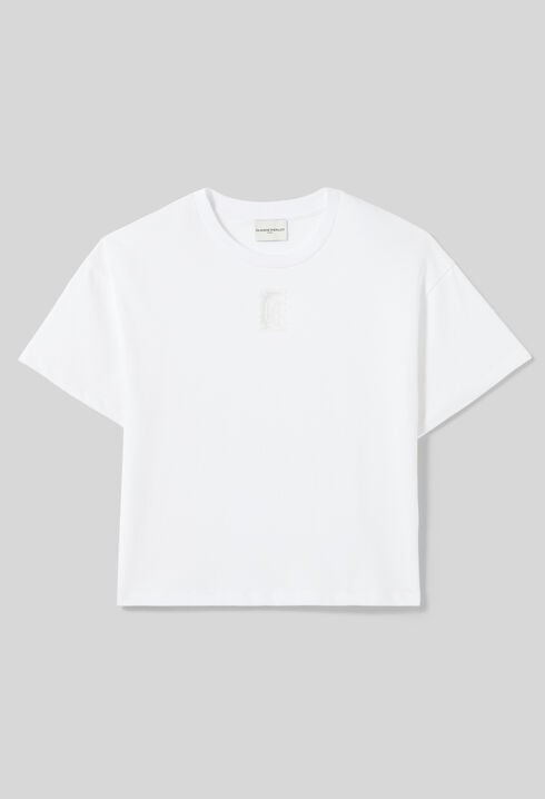 T-shirt coton large court