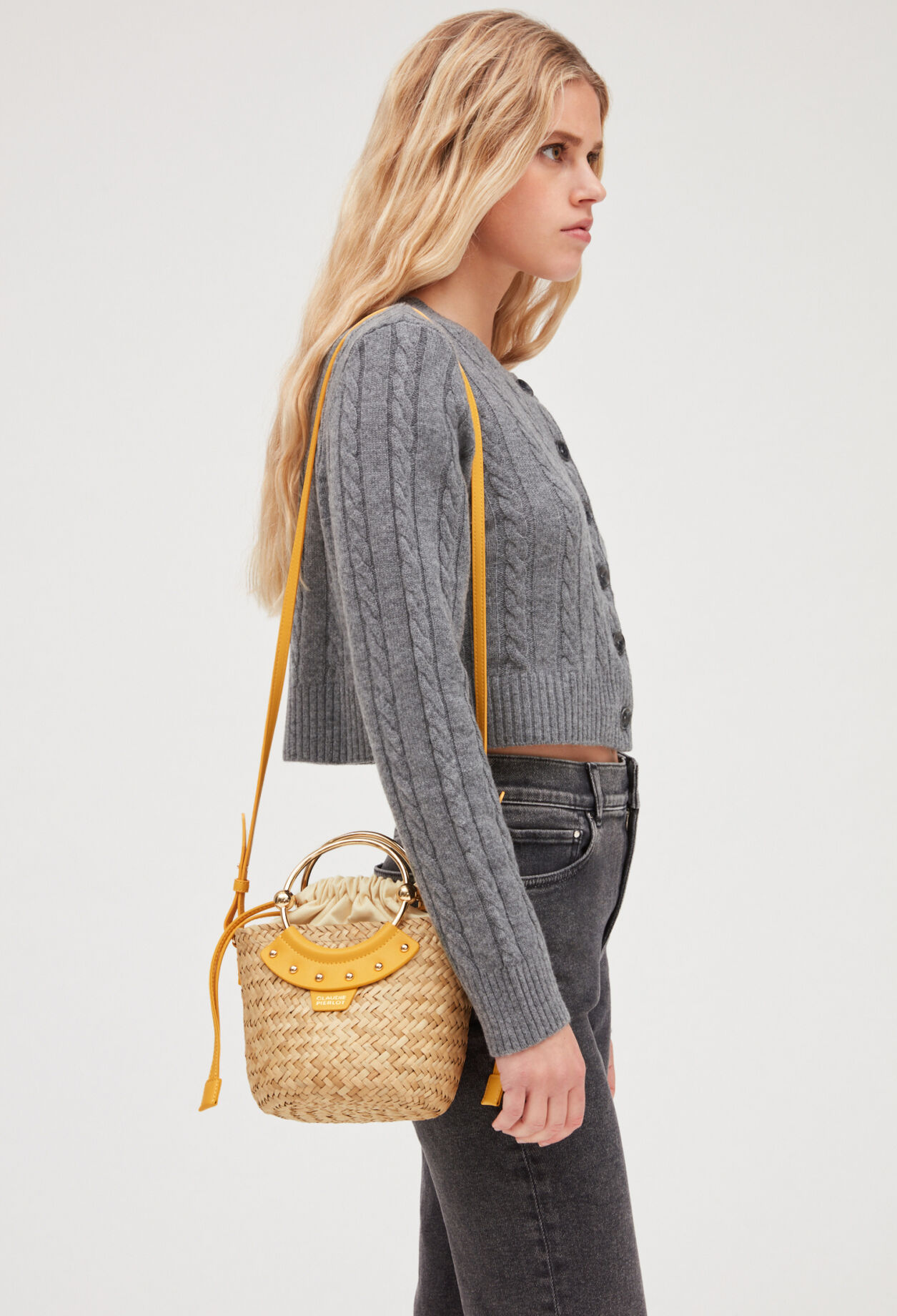 Mini panier Abeille paille