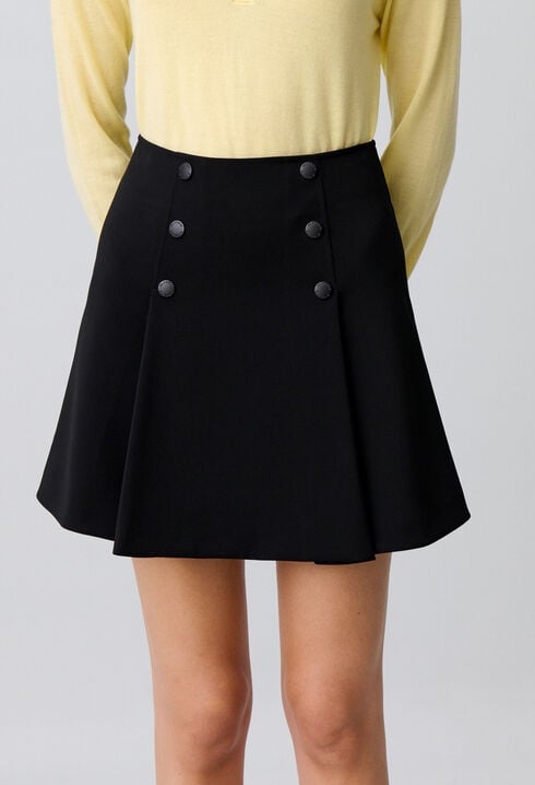 Short flared skirt
