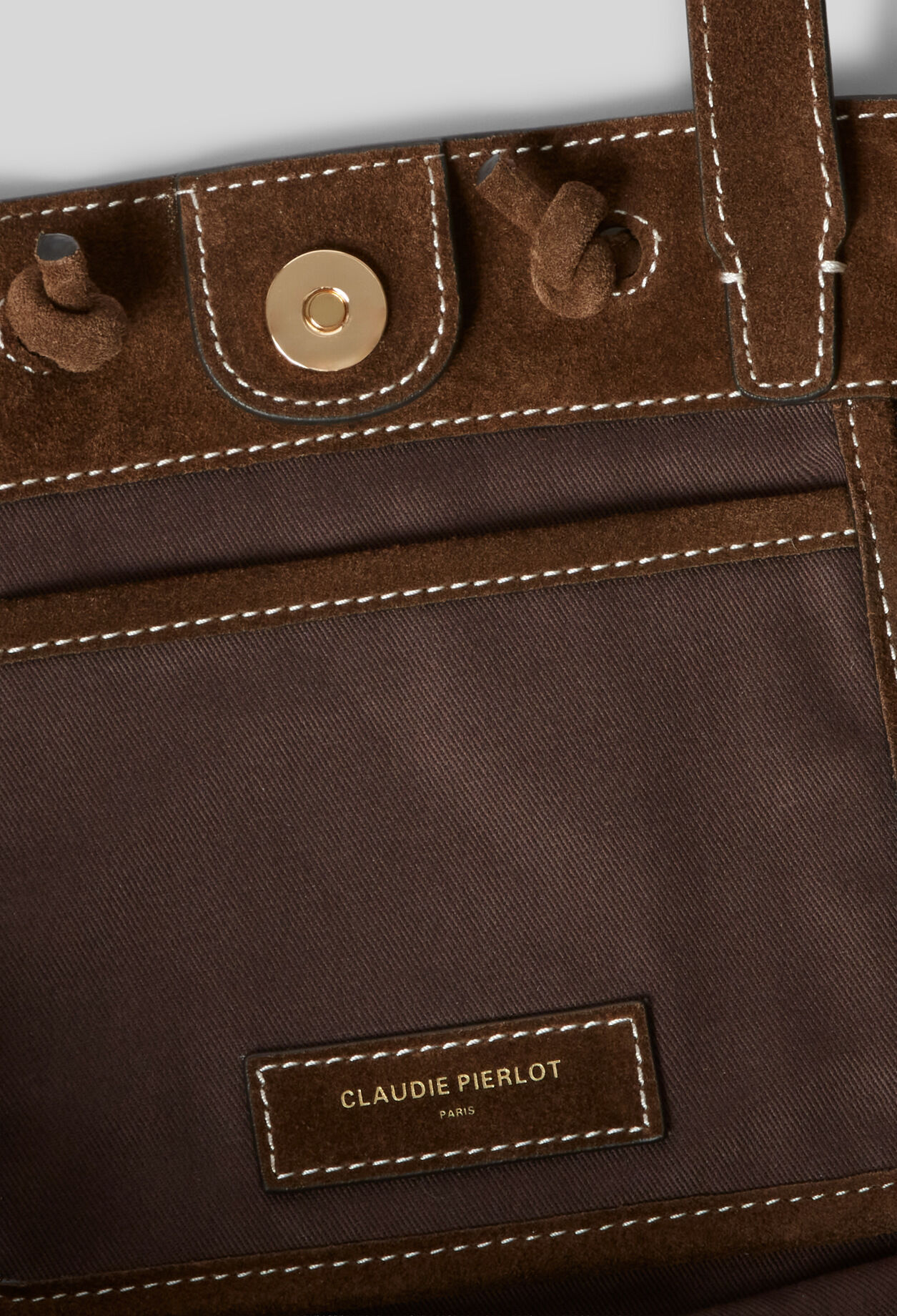 Sac cabas cuir suède