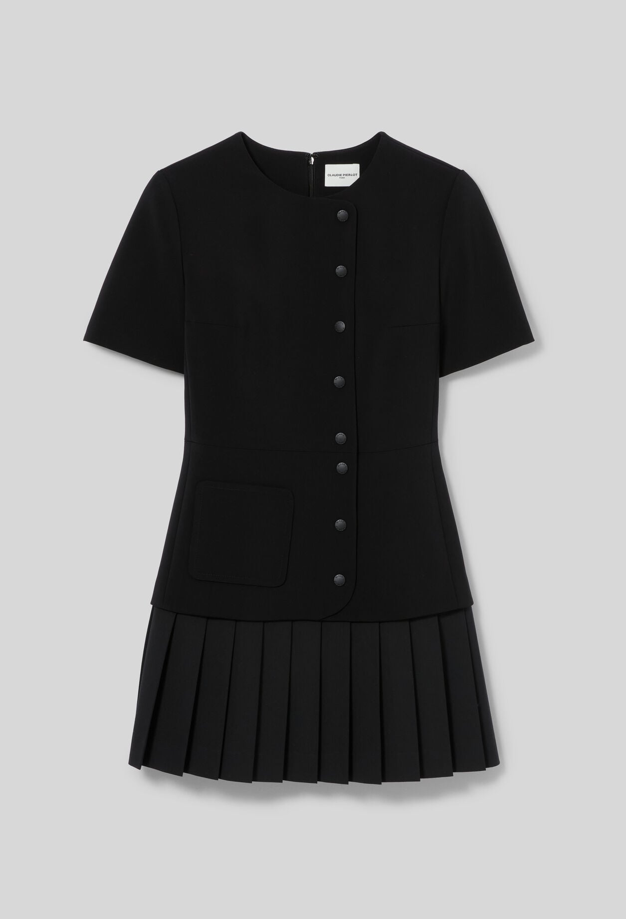 Kurzes Kleid, Plissee-Sch&ouml;&szlig;chen