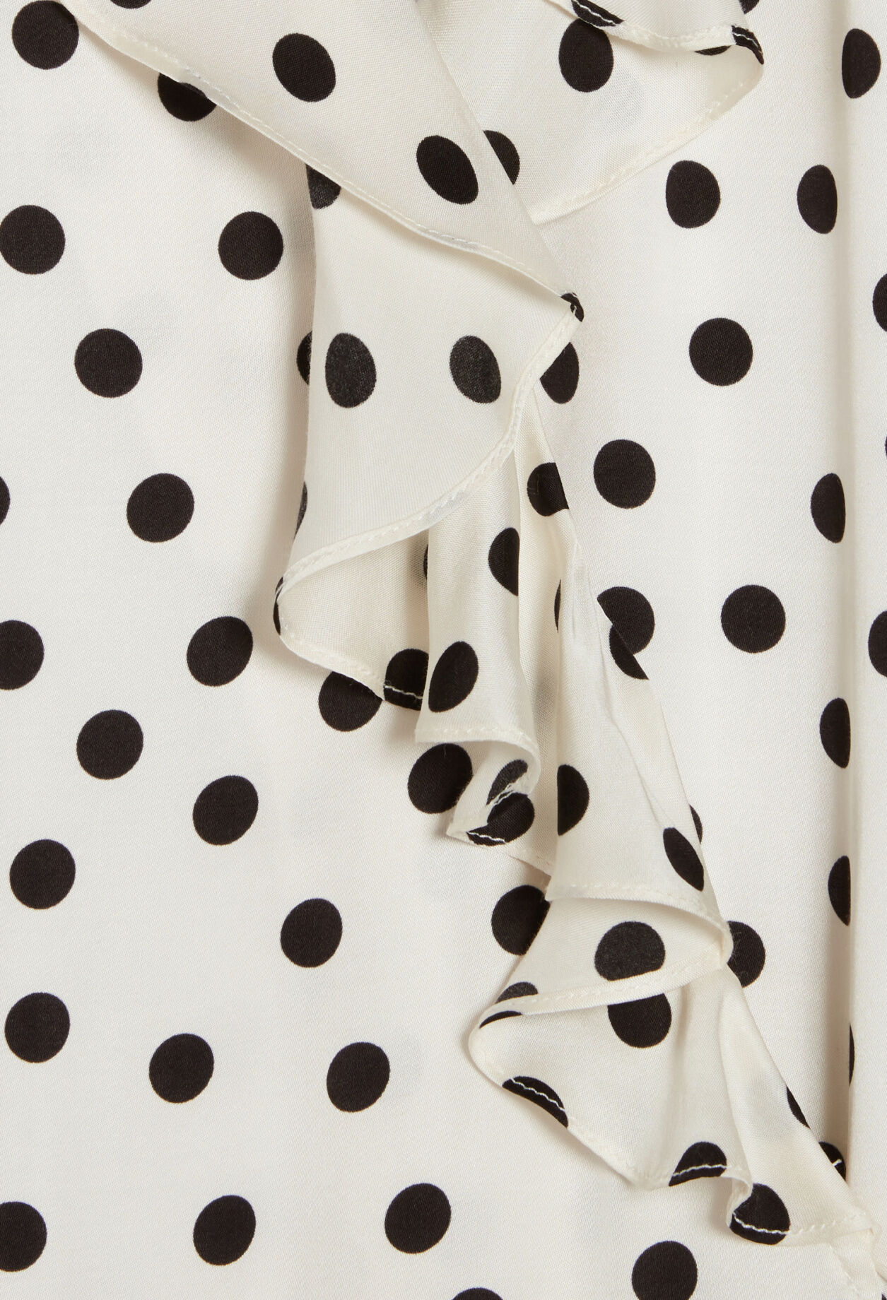 Mid-length polka dot dress