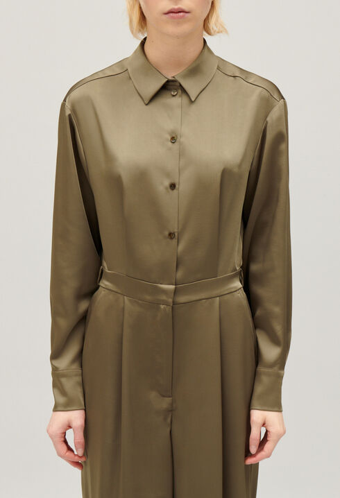 Khaki trouser suit