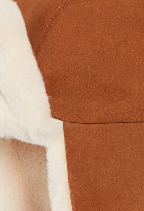 Suede leather hat
