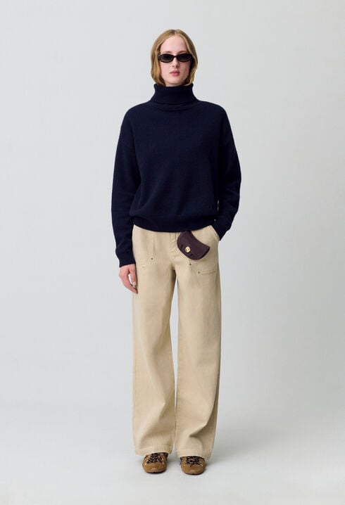 Navy cashmere jumper