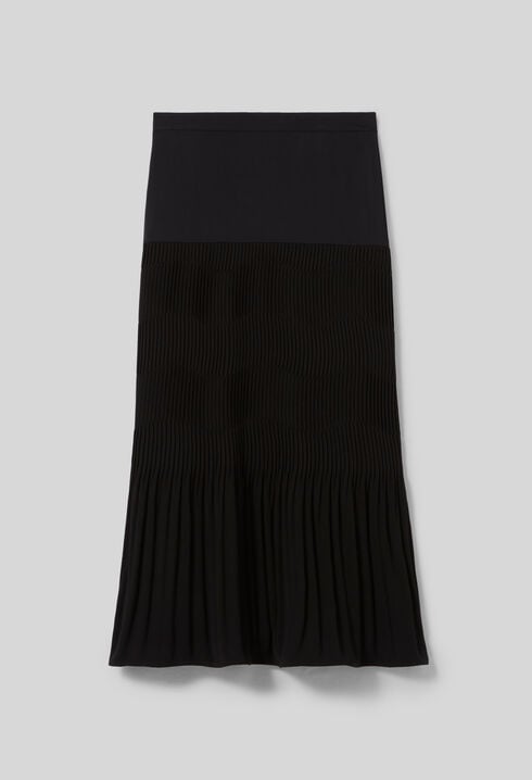 Long pleated skirt