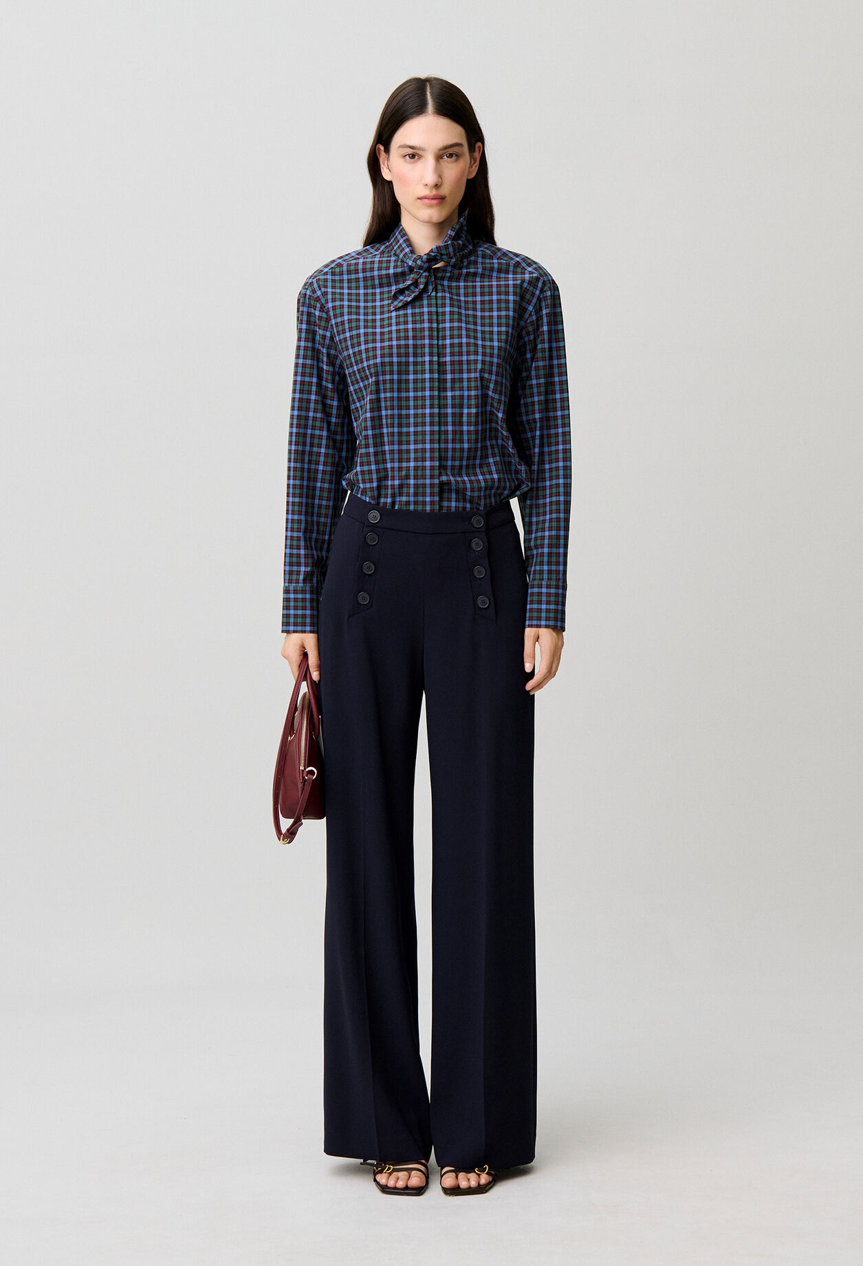 Pantalon &agrave; pont
