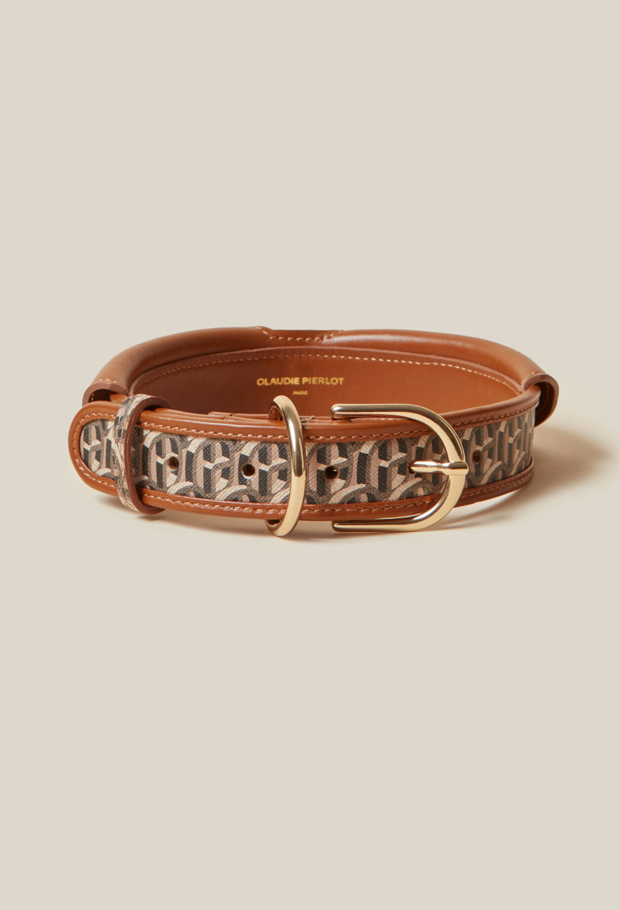 Collier chien monogramme CP