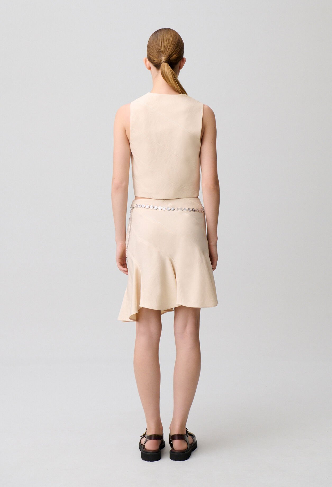 Sleeveless suit waistcoat