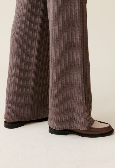 Pantalon maille évasé