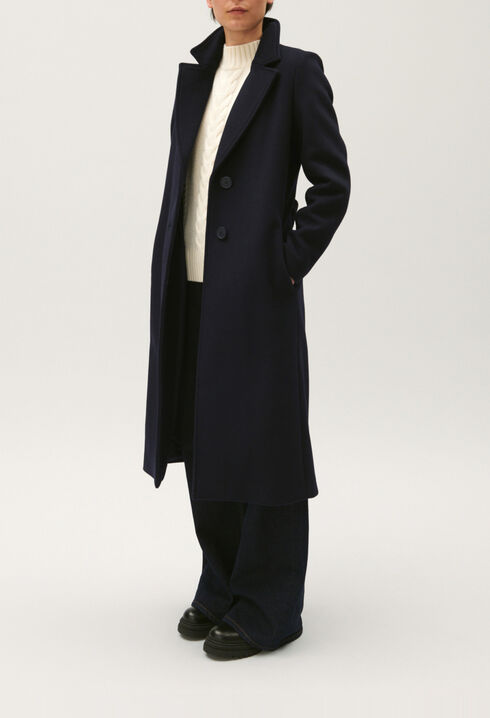 Manteau long marine