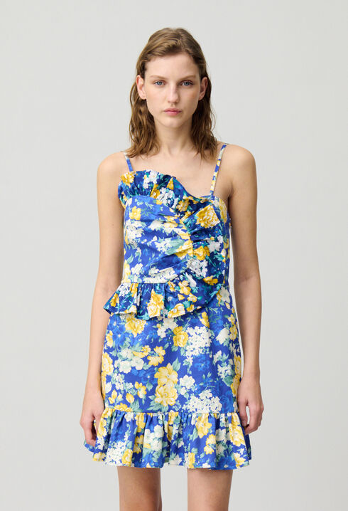Kurzes Kleid mit Rüschen