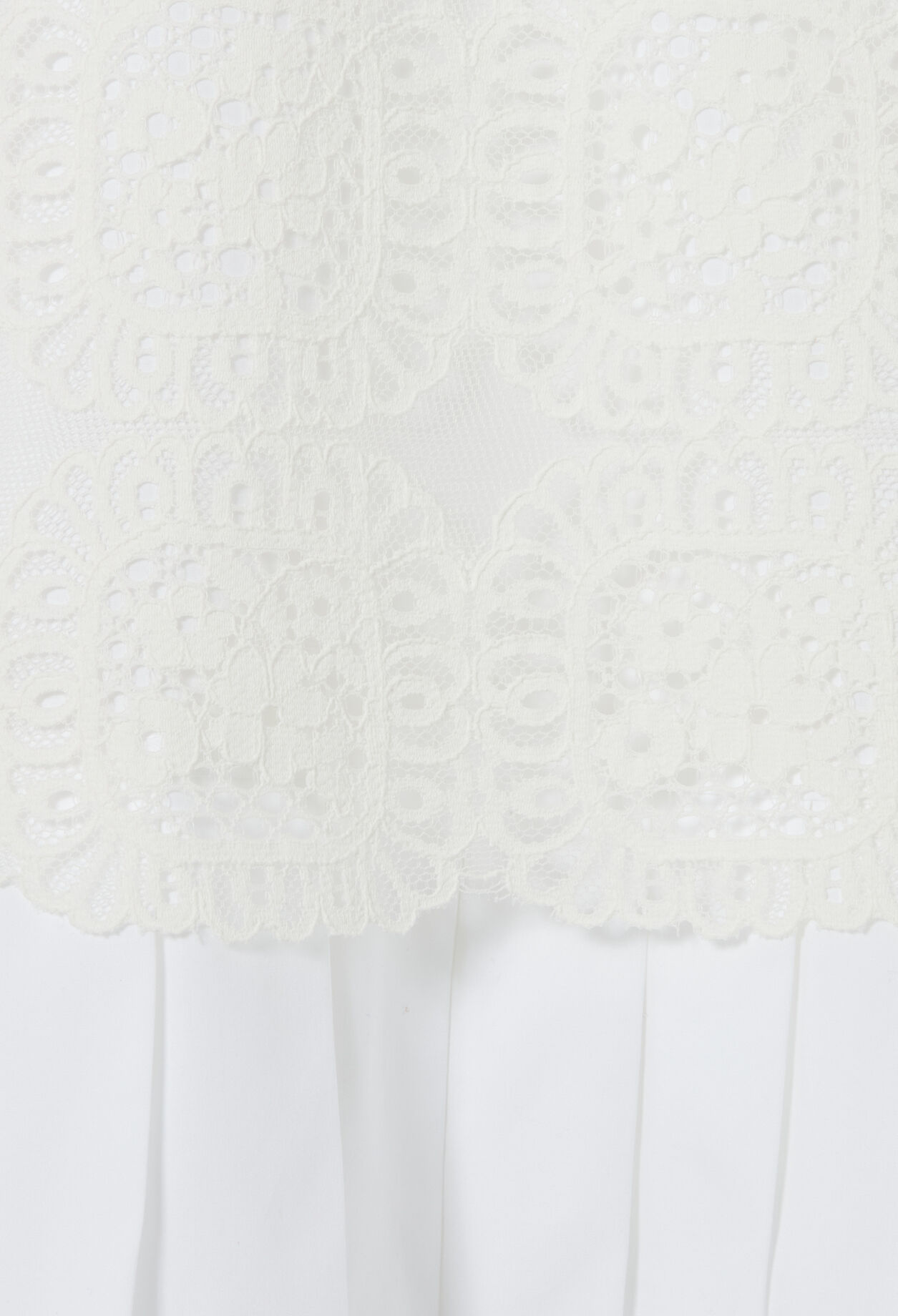 Short lace skirt