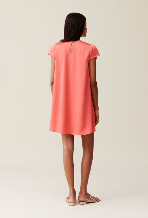 Mandarin Babydoll Mini Dress
