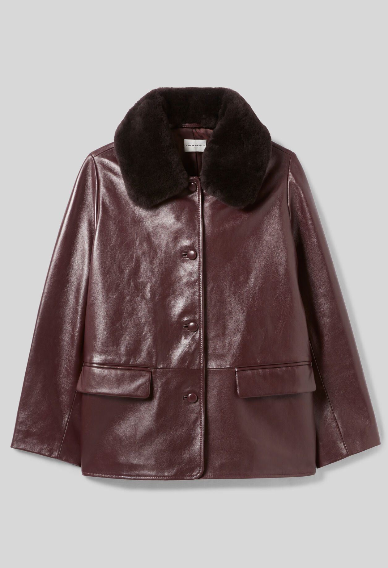 Weite Lederjacke