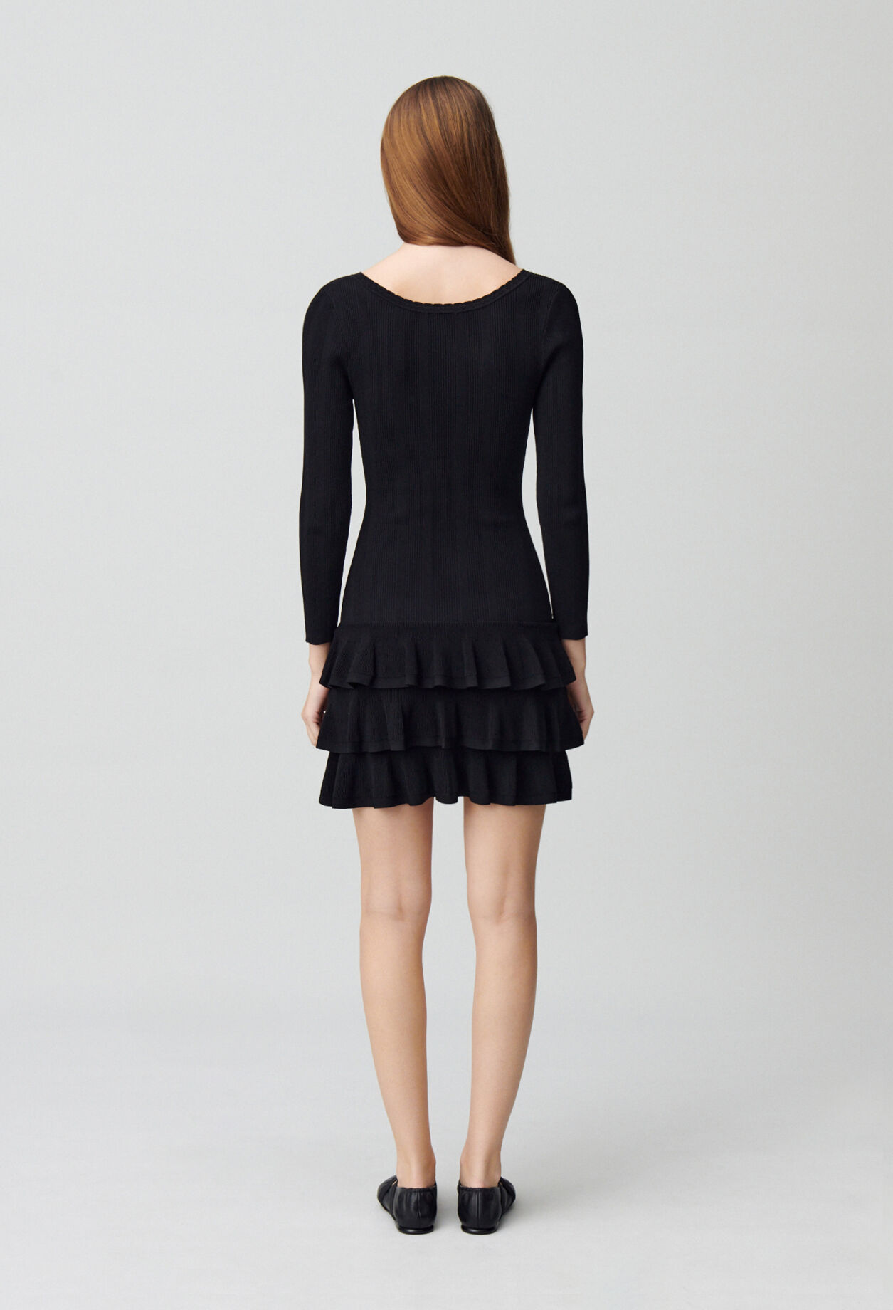 Robe courte maille fine